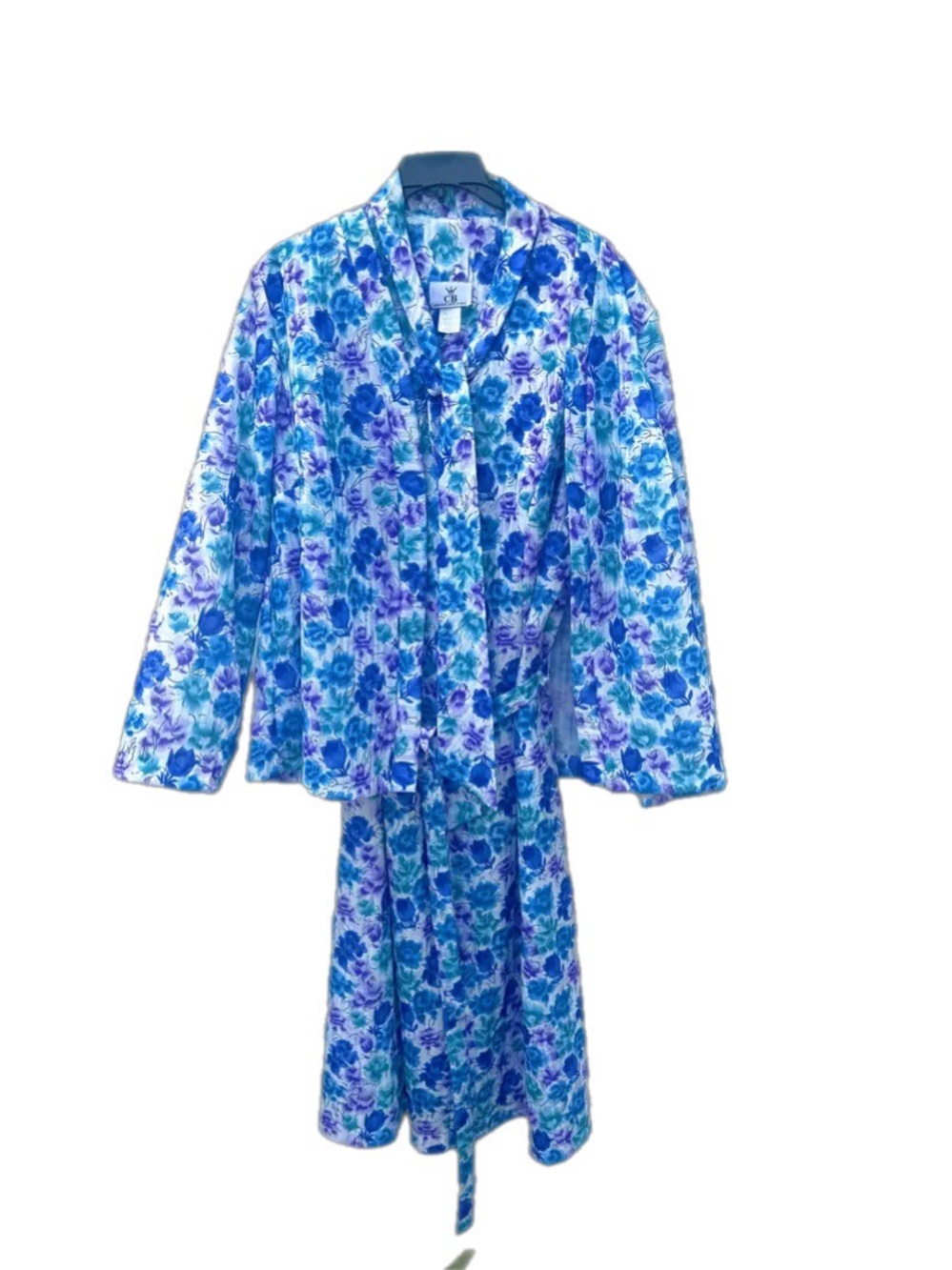 Vintage CB New York Floral Dress & Jacket Set Made in USA 80s 90s Cottagecore XL